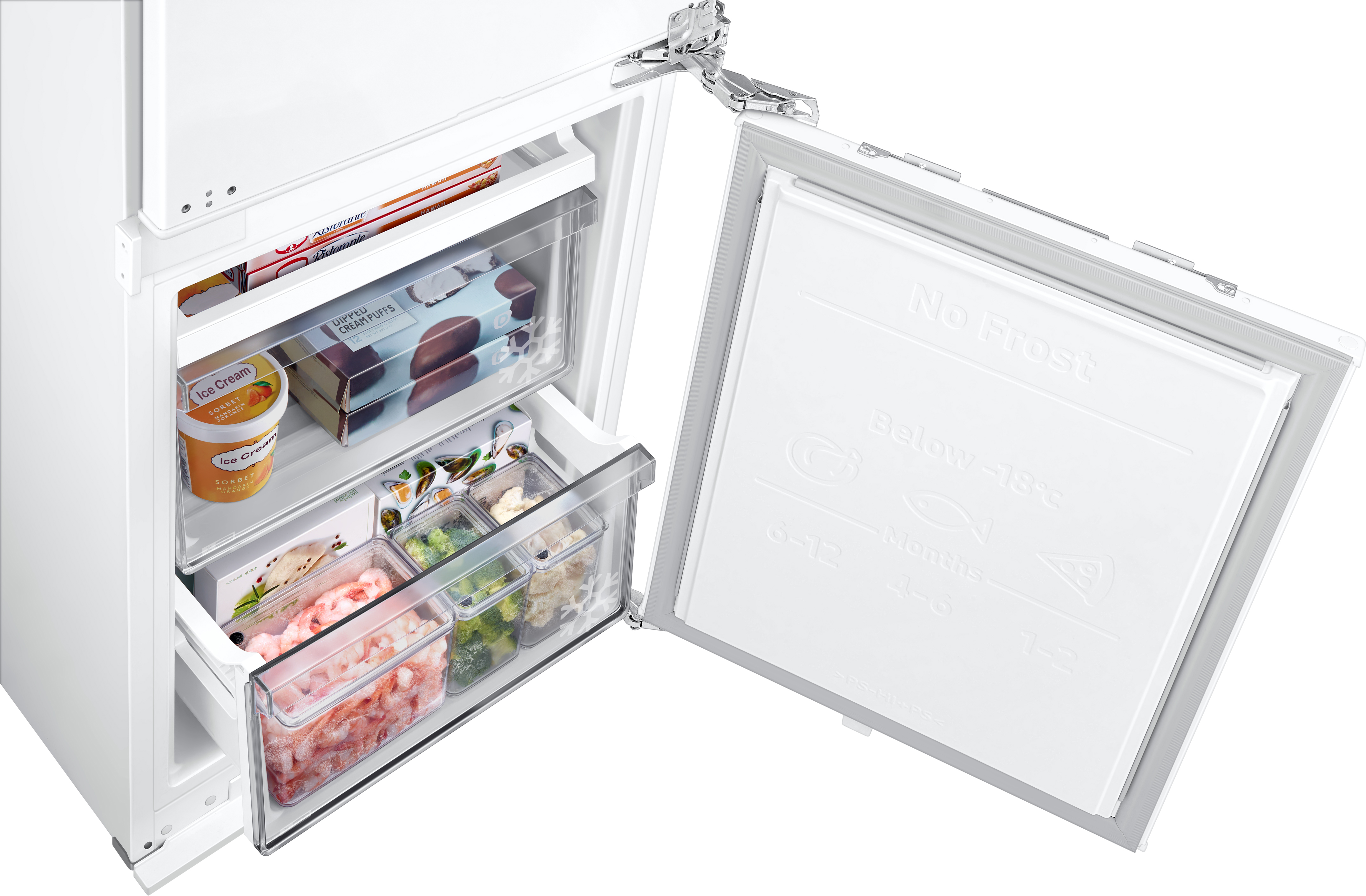 SAMSUNG BRB2G715FWW/EG Kühlgefrierkombination (F, 267 l, 1775 mm hoch, Weiß)
