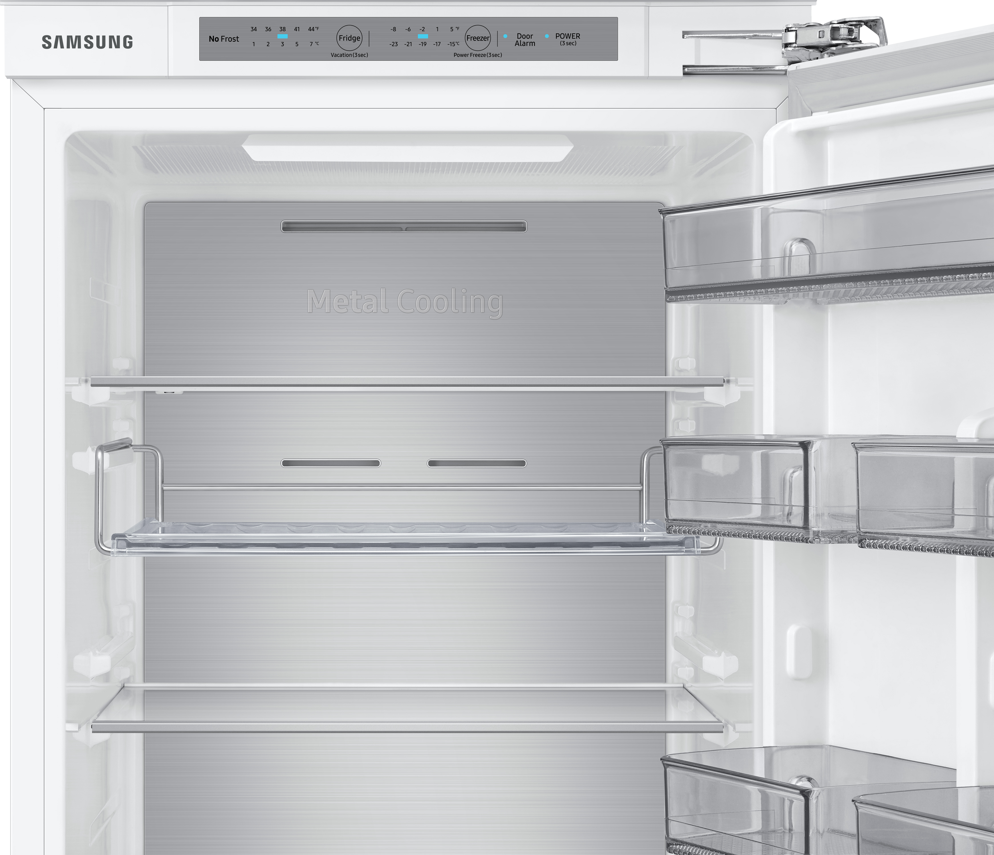 SAMSUNG BRB2G715FWW/EG Kühlgefrierkombination (F, 267 l, 1775 mm hoch, Weiß)