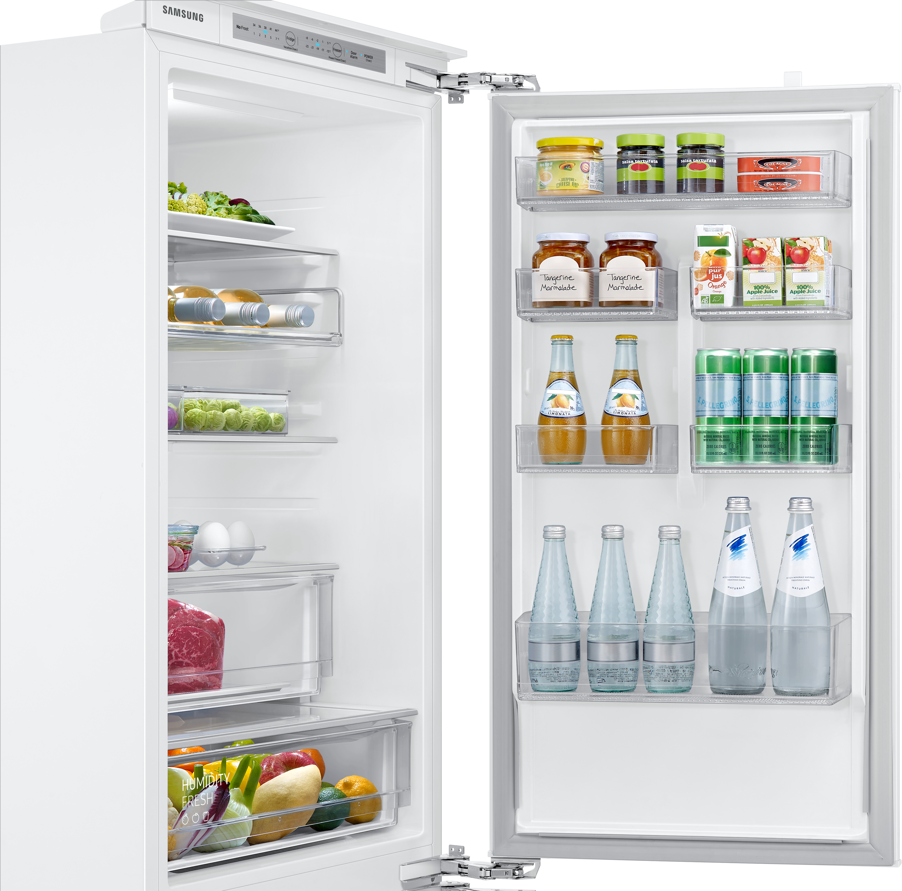 SAMSUNG BRB2G715FWW/EG Kühlgefrierkombination (F, 267 l, 1775 mm hoch, Weiß)
