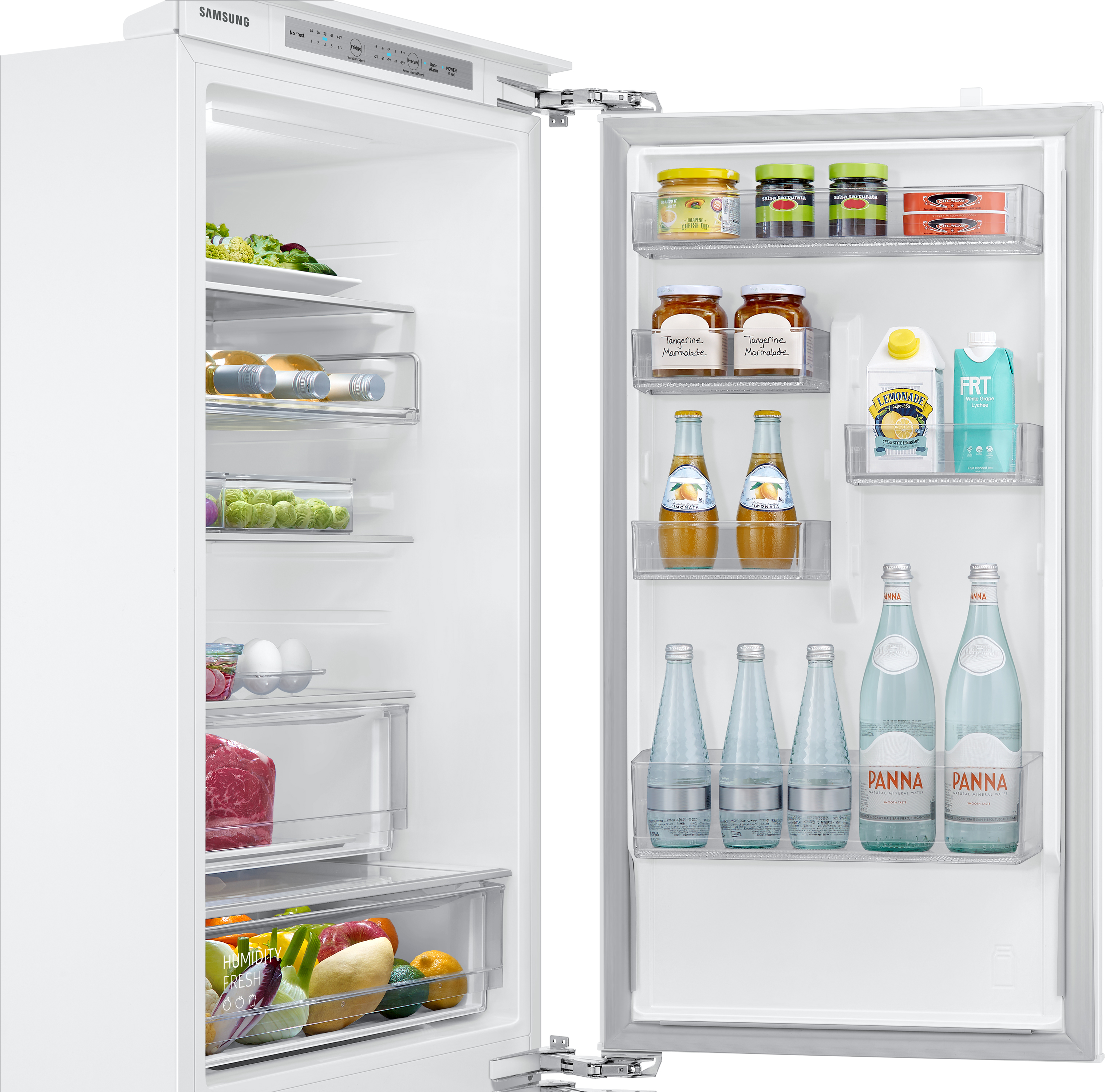 SAMSUNG BRB2G715FWW/EG Kühlgefrierkombination (F, 267 l, 1775 mm hoch, Weiß)