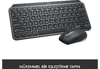 LOGITECH MX Keys Mini Minimalist Kablosuz Bluetooth Aydınlatmalı Türkçe Q Klavye - Siyah_1