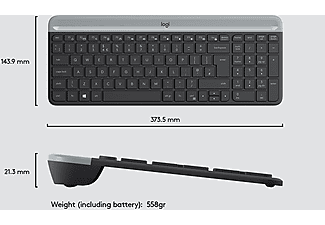 LOGITECH K580 Ultra İnce Çoklu Cihaz Özellikli Bluetooth Türkçe Q Klavye - Siyah_3