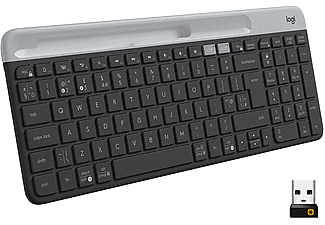 LOGITECH K580 Ultra İnce Çoklu Cihaz Özellikli Bluetooth Türkçe Q Klavye - Siyah_1