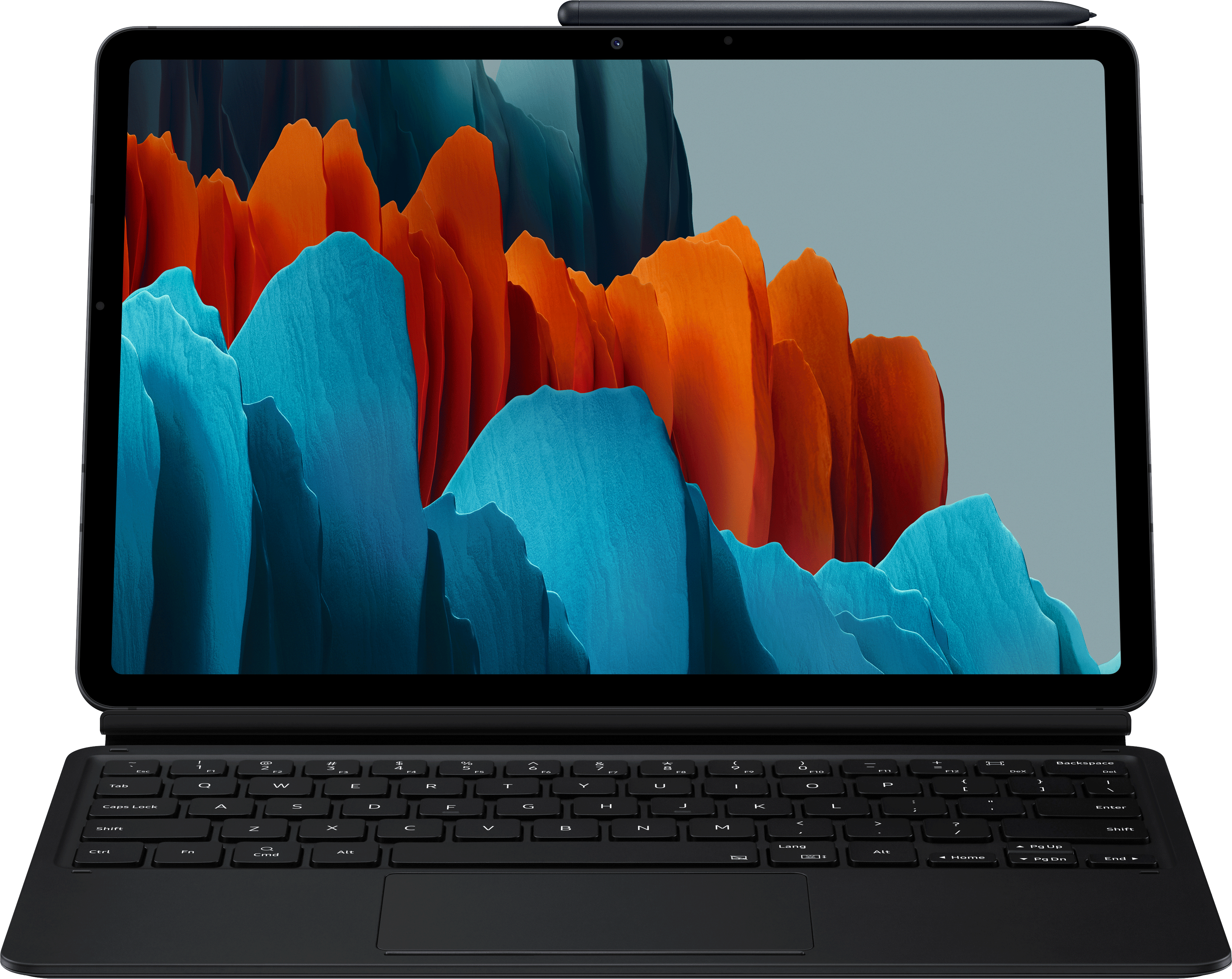 Samsung Galaxy Tab S7 Keyboard Book Cover Zwart