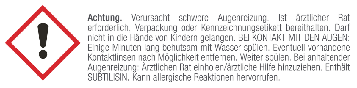 Warnschild mit Ausrufezeichen in einem roten Diamanten.