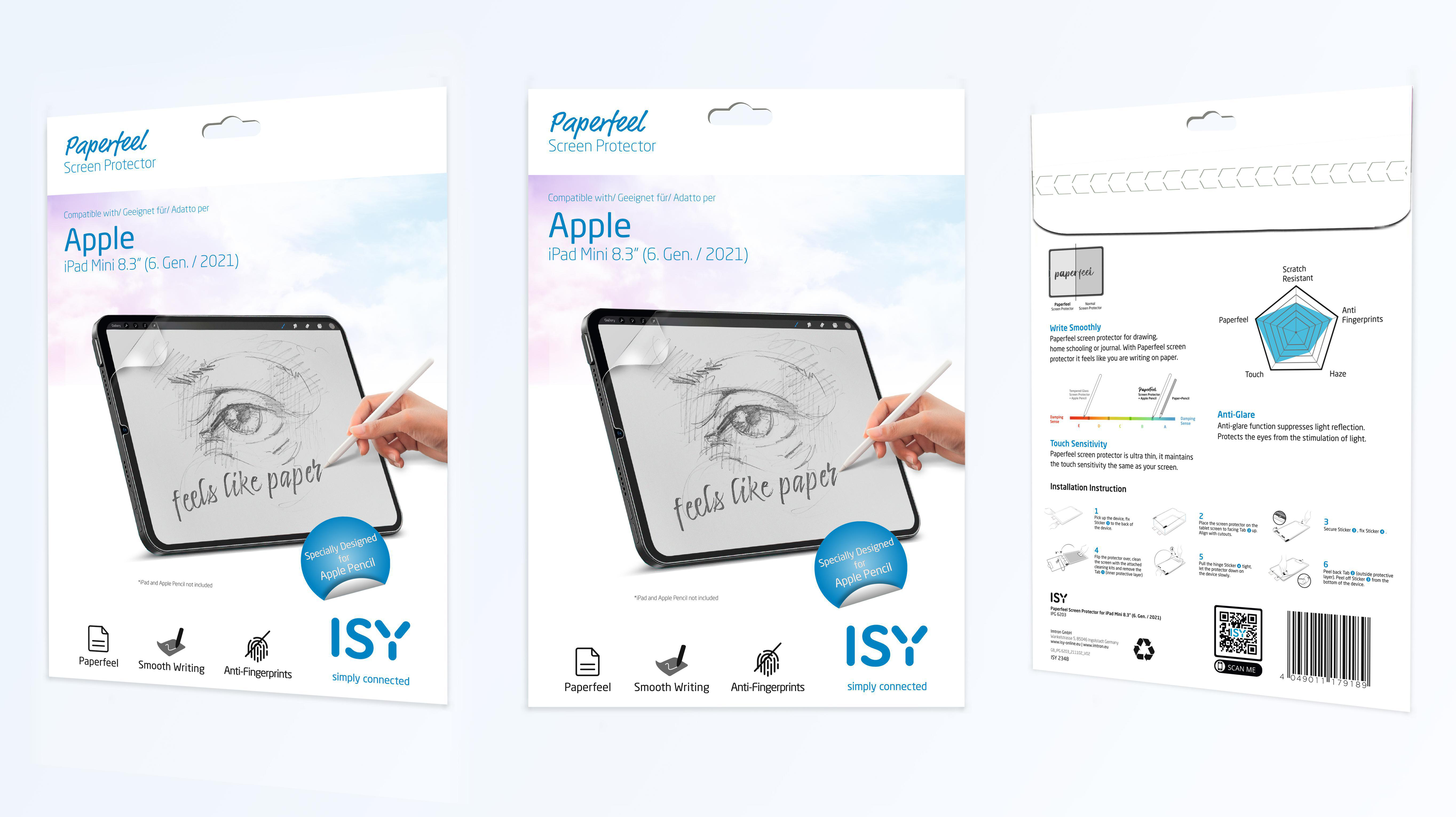 ISY IPG-6203 Displayschutz (für Apple Generation (6 iPad mini 2021))