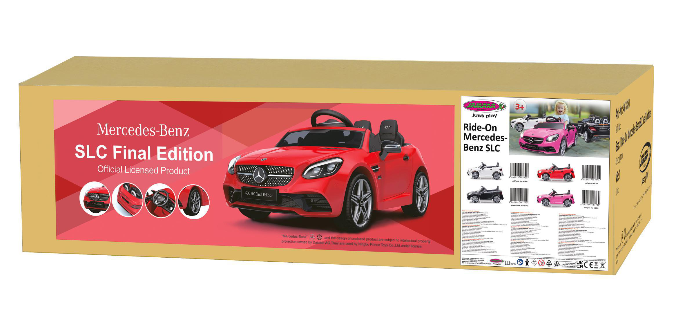 JAMARA KIDS Ride-on Mercedes-Benz SLC pink 12V Kinderfahrzeuge, Rosa