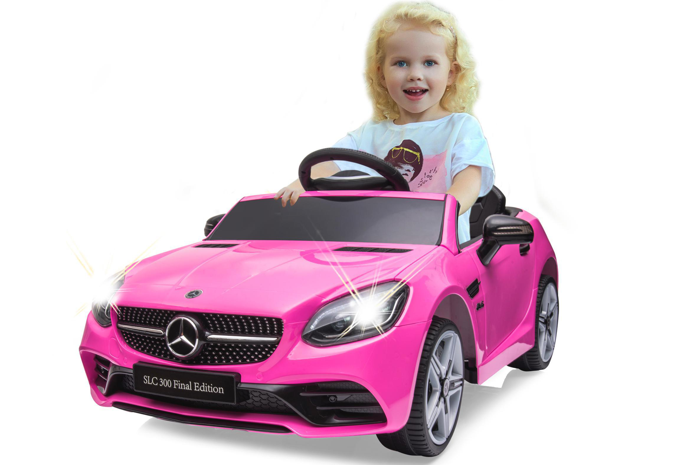JAMARA KIDS Ride-on Mercedes-Benz SLC pink 12V Kinderfahrzeuge, Rosa