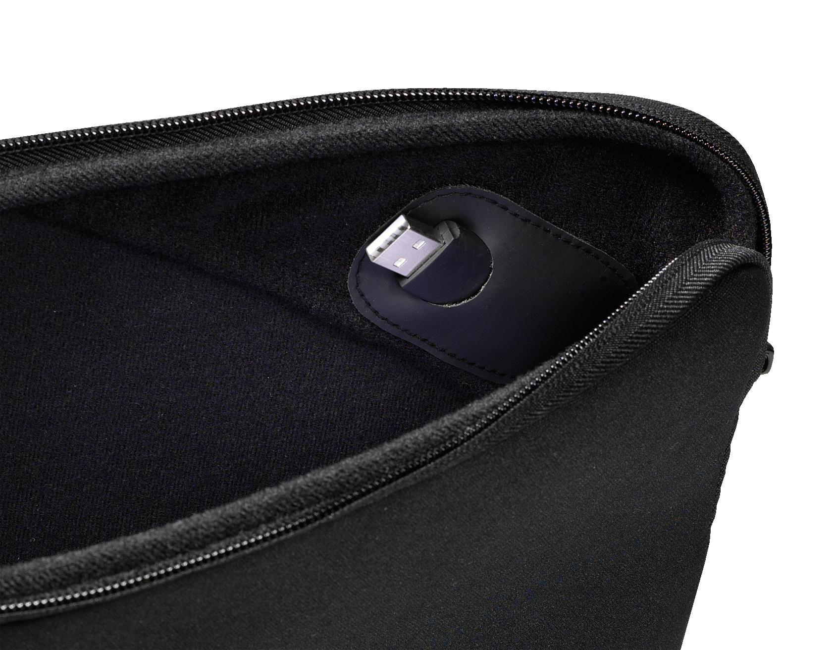 Schaumstoff, ISY Notebooktasche mit INB-750-1 Sleeve Schwarz Universal Multispandex für