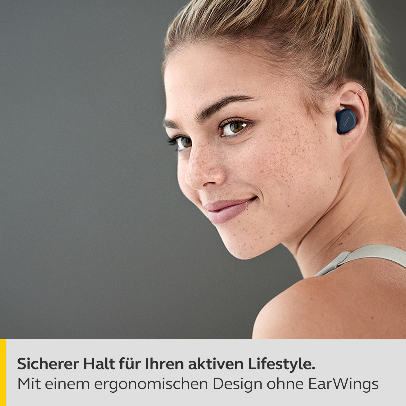 JABRA Elite 4 Active, Kopfhörer Navy anpassbarem mit Bluetooth ANC, In-ear