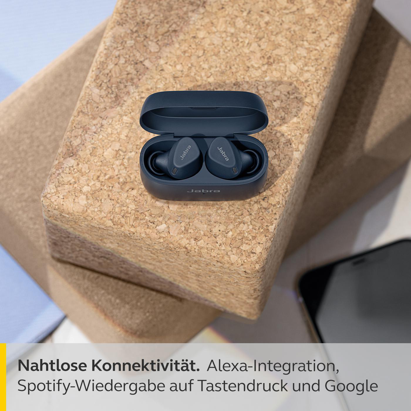 JABRA Elite 4 Active, mit anpassbarem ANC, In-ear Kopfhörer Bluetooth Navy