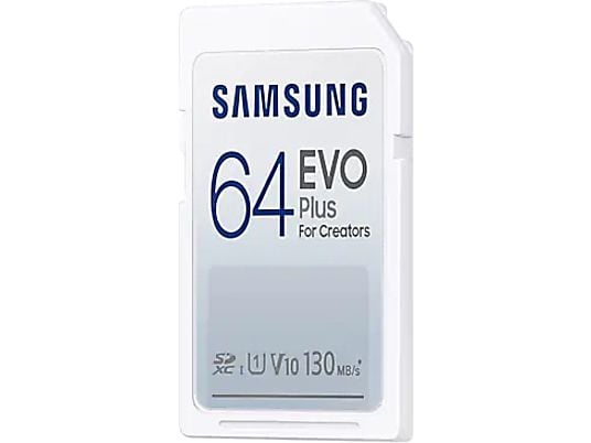 SAMSUNG Geheugenkaart SDXC EVO Plus 2021 64 GB (MB-SC64K/EU)