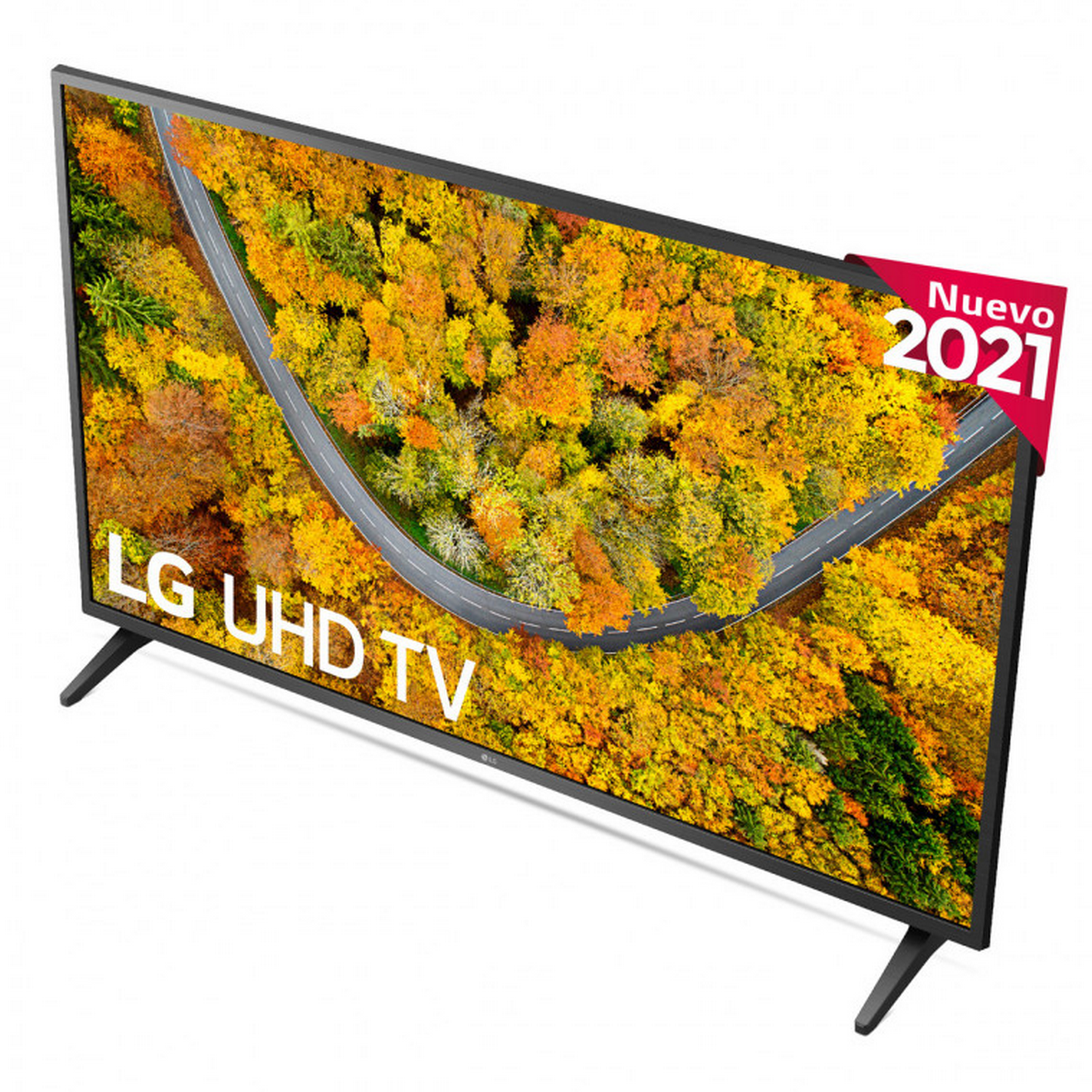 TV LED 65" - LG 65UP75006LF.AEU, UHD 4K, Quad Core 4K, webOS 6.0 Premium, Smart TV, AI ThinQ, Negro Cerámico