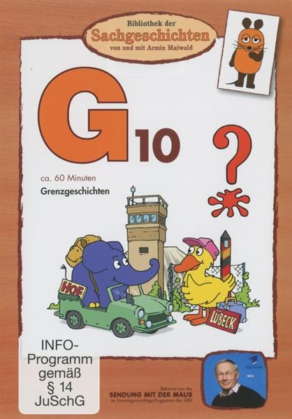 Kinderbuchcover mit Comicfiguren, einem Elefanten, einer Ente und einem Fragezeichen.