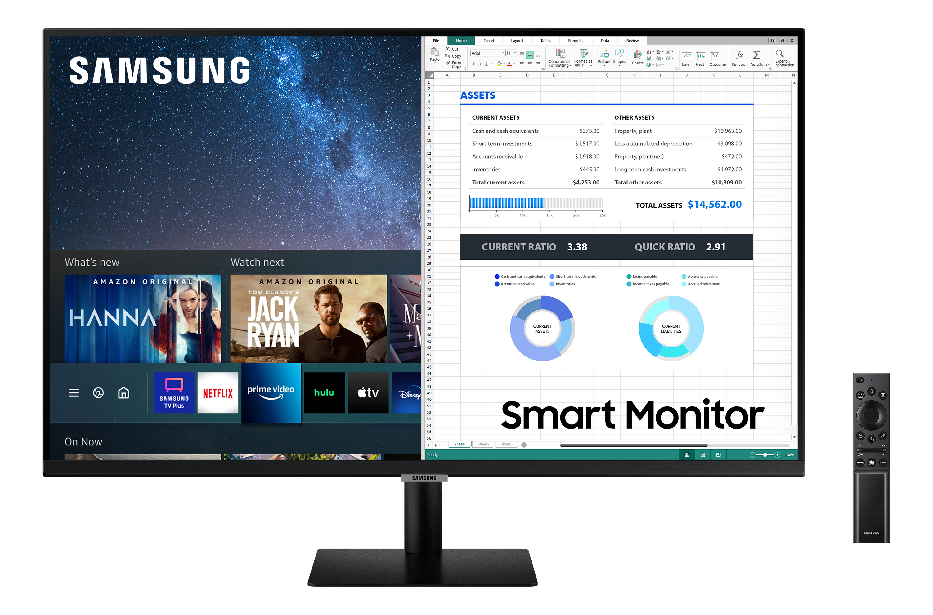 SAMSUNG LS32AM700PR - Moniteur, 32 ", UHD 4K, 60 Hz, Noir