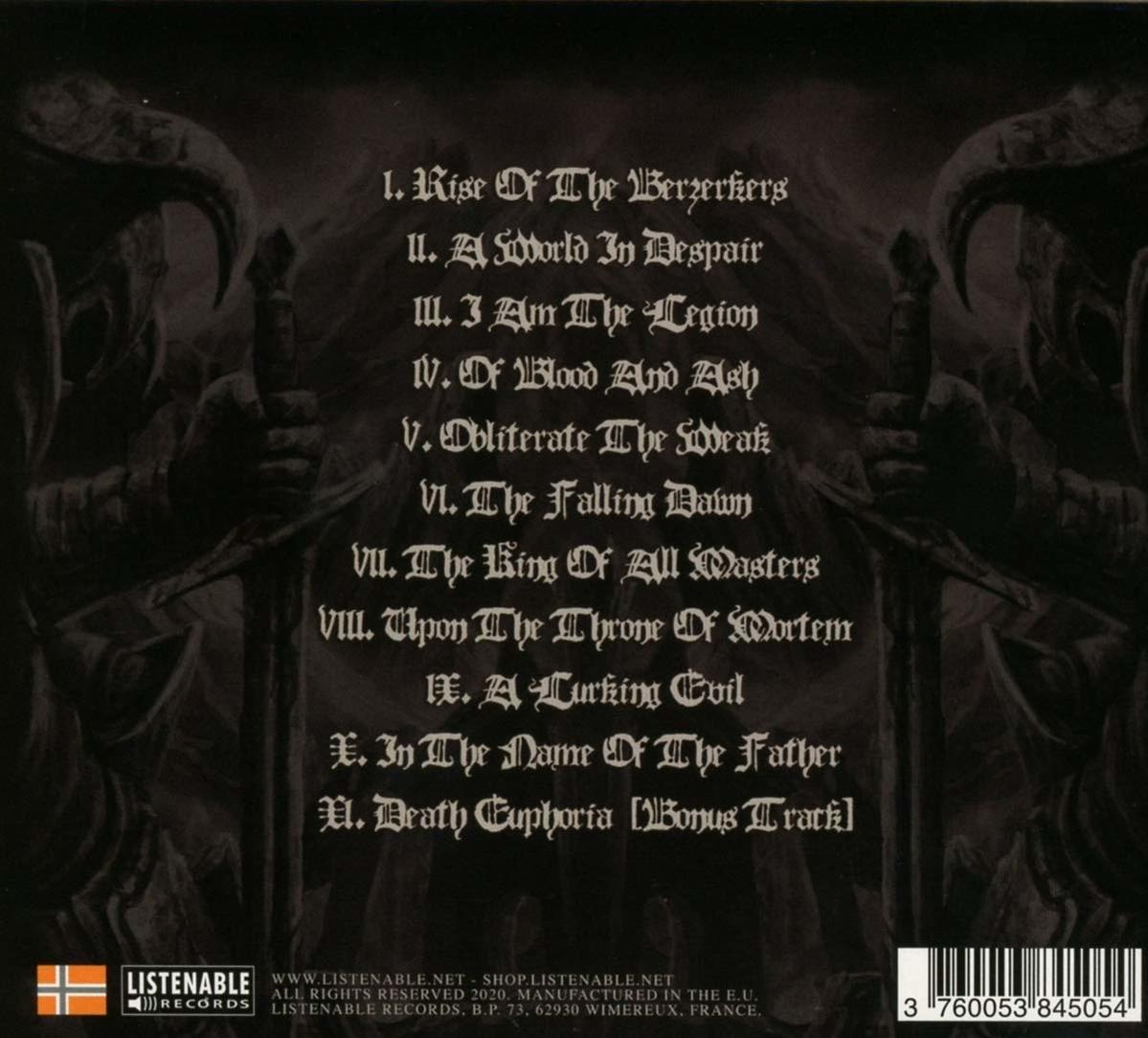 Rückseite einer Musik-CD mit Songtiteln und einem Logo in der Ecke.