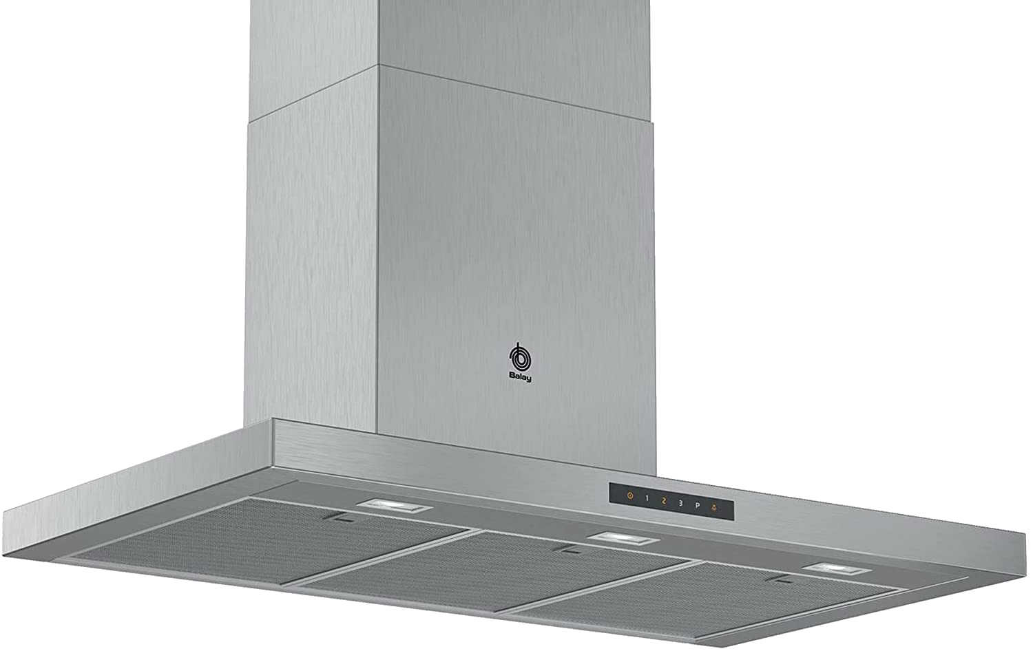 Campana - Balay 3BC997GX, 440 m3/h, 4 velocidades, 55 dB, A+, Inox