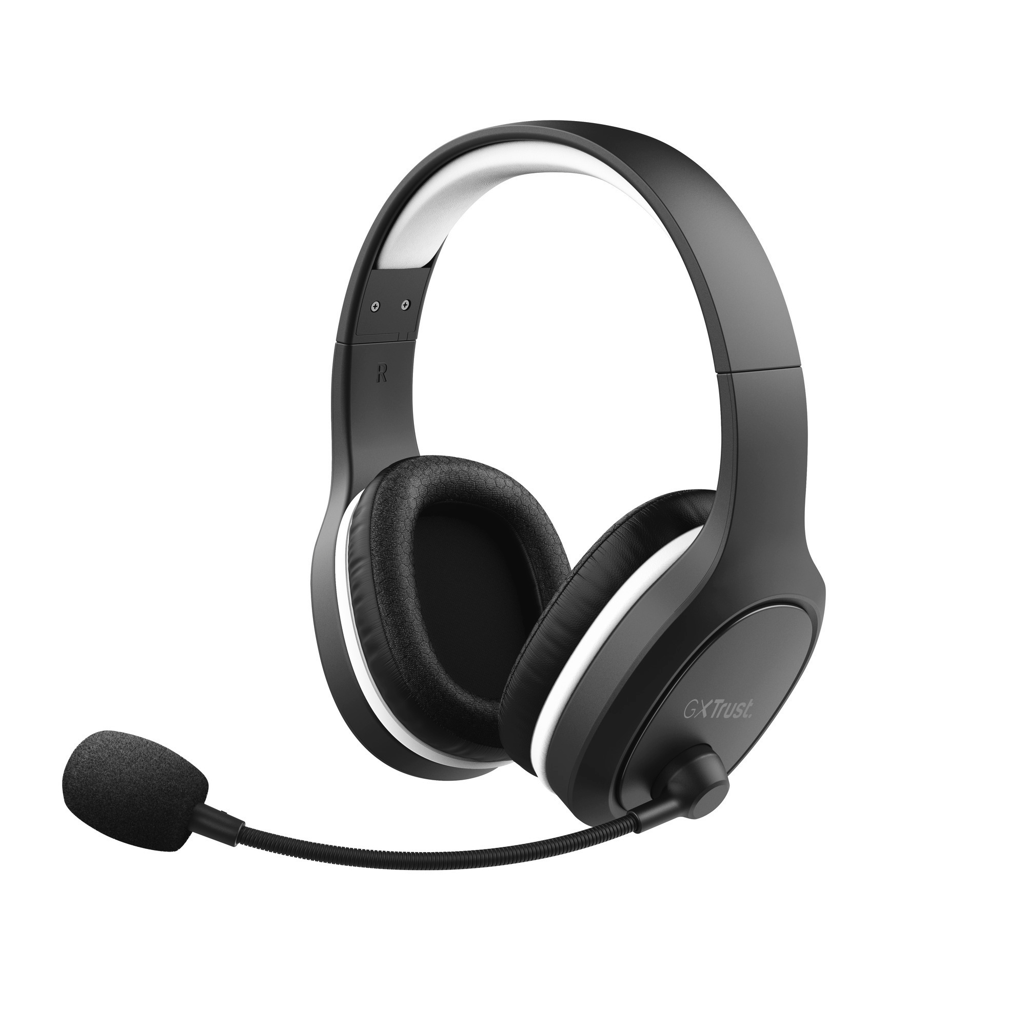 für PC, PS5, Wireless Gaming und Thian GXT 391 Headset Schwarz PS4 TRUST Over-ear