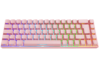 DELTACO GAMING PK95R Trådlöst 65% tangentbord med Kalih Brown - Rosa