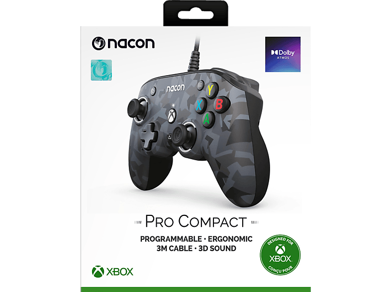 NACON XBOX Controller DESIGND FOR XBOX NACON COMPACT CON. PRO CAMO URBAN Controller Schwarz für Xbox Series X, Xbox Series S