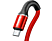 BASEUS Halo Mikro İçin 3A 1M Data Kablosu USB Kırmızı