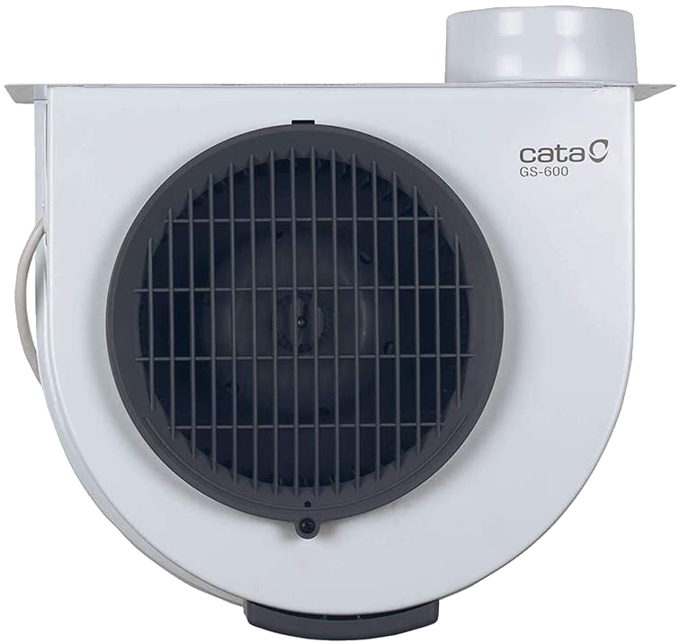 Campana - Cata 00116002 GS 600, Compacta, Ventilador extractor, 105W, Clase C, Blanco