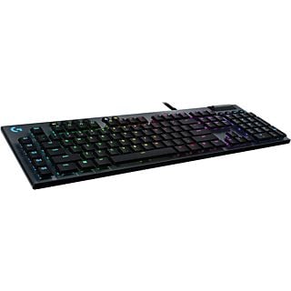 Teclado gaming - Logitech G815, Cable, Interruptores mecánicos, RGB Lightsync, Mecánico, Control multimedia, Personalizable, Memoria integrada, Negro