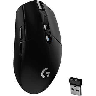 Ratón gaming - Logitech G G305, Lightspeed, Inalámbrico, 12.000 dpi, Sensor Hero, Velocidad respuesta 1 MS, Botones programables, 250hs batería, Negro