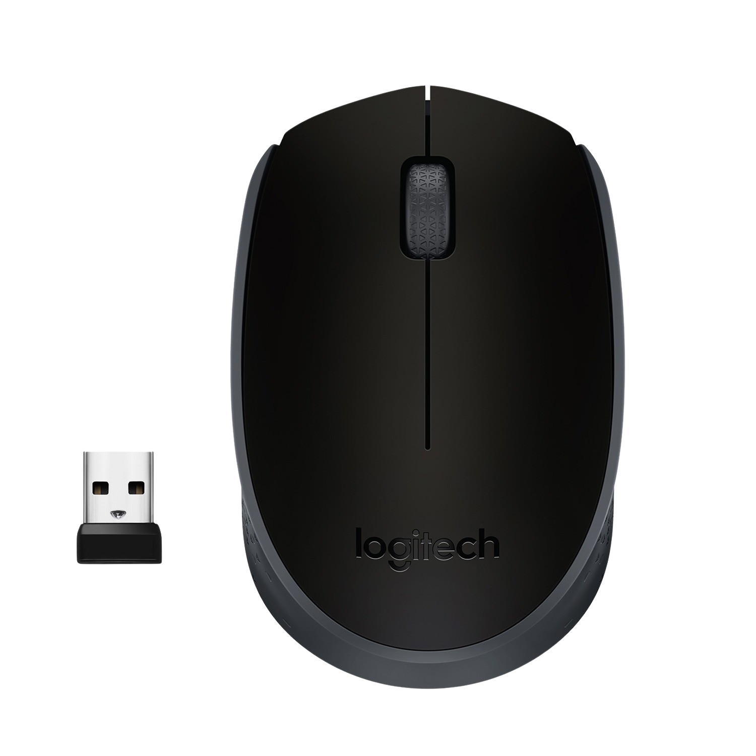 Ratón inalámbrico - Logitech M171, 1000 ppp, Ambidiestro, USB, Negro