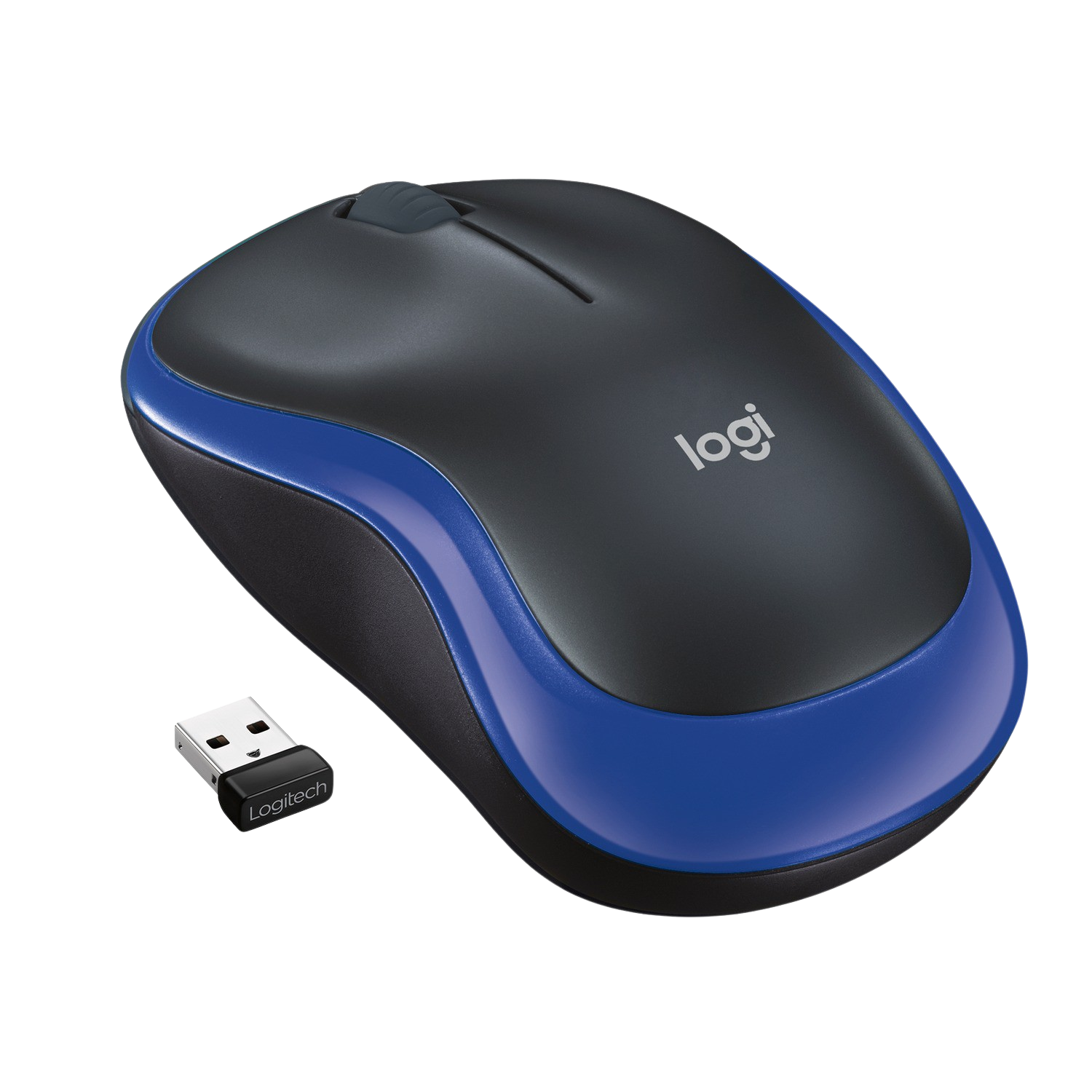 Logitech M185 1000dpi azul nano receptor 1000 ppp scroll 24ghz negro y raton blue wireless gaming 3 botones sin 910002236 inalambrico