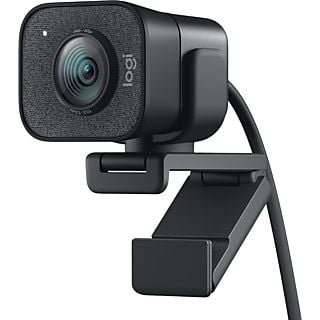 Webcam - Logitech StreamCam, FHD 1080p a 60fps, Autofoque inteligente, Rendimiento Audio Premium, Montaje versátil, USB-C, Negro