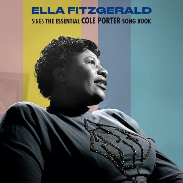 Couverture d'album avec Ella Fitzgerald, texte 'Ella Fitzgerald sings the essential Cole Porter songbook'.
