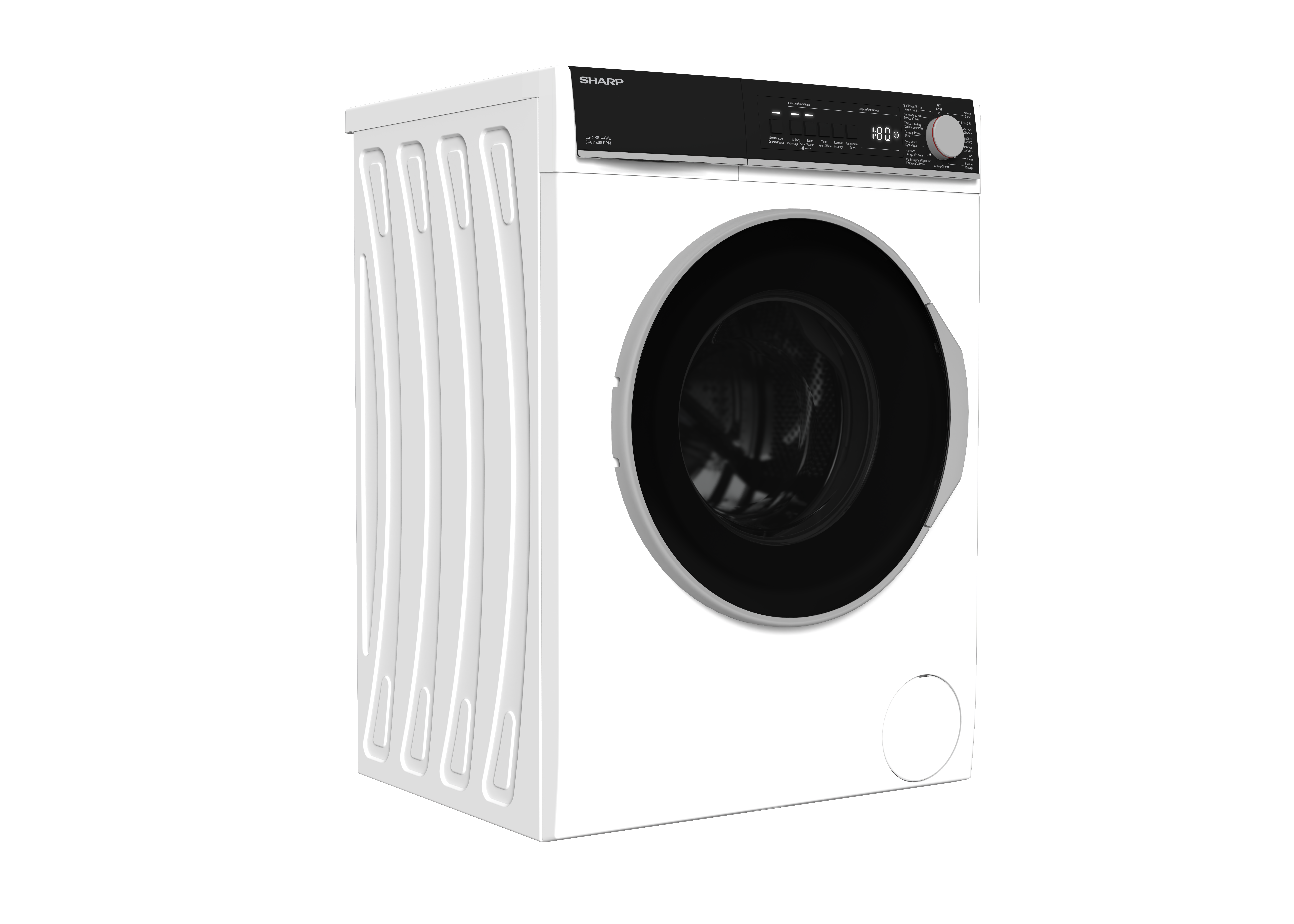 SHARP Wasmachine voorlader B (ESNB814AWBBE)