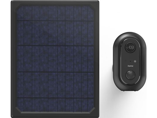 HAMA 176615 - Caméra de surveillance Wi-Fi + module solaire (Full-HD, 1080 p)