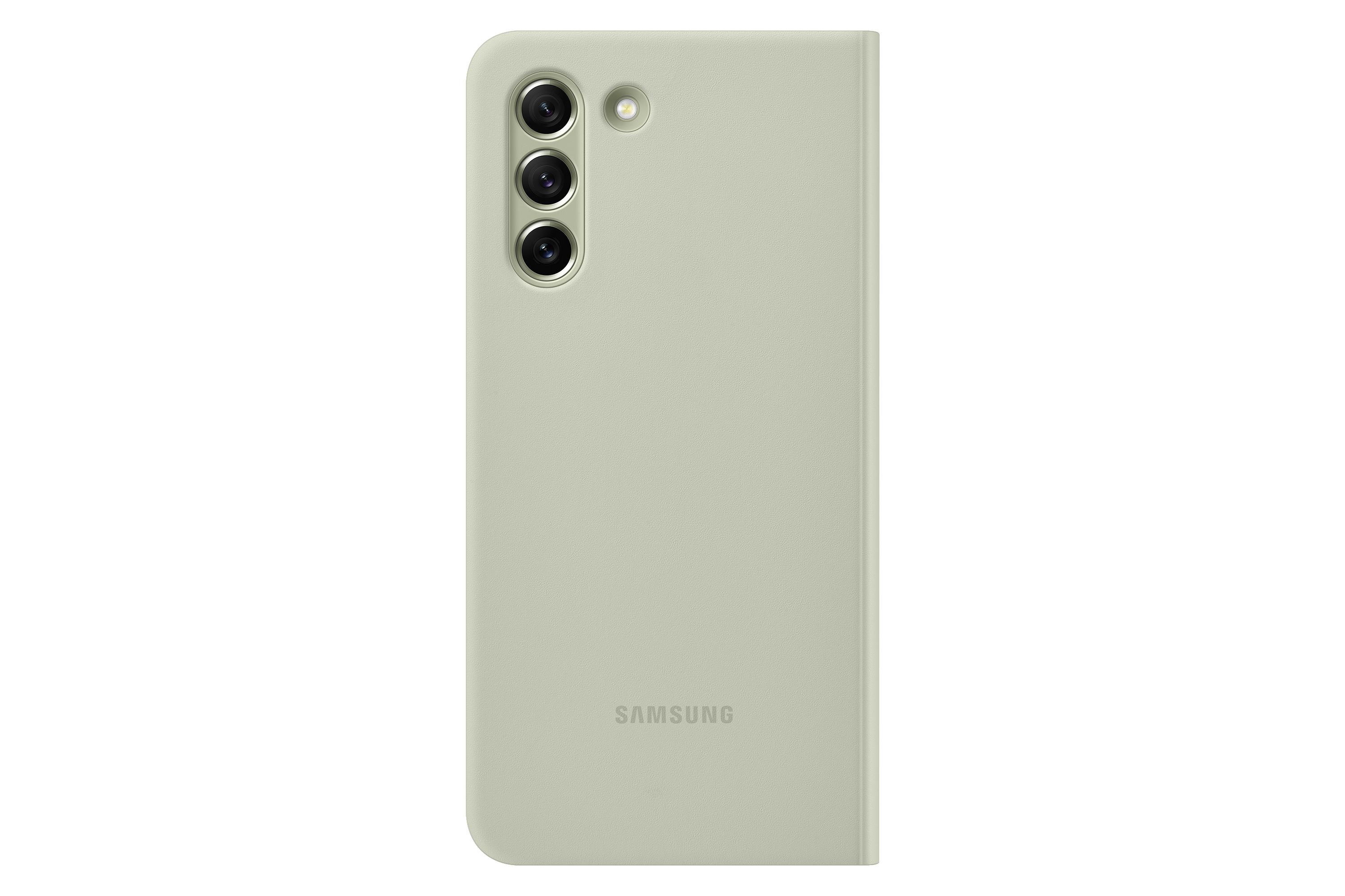 SAMSUNG EF-ZG990 Clear View, Bookcover, Samsung, Galaxy S21 FE 5G, Olive Green