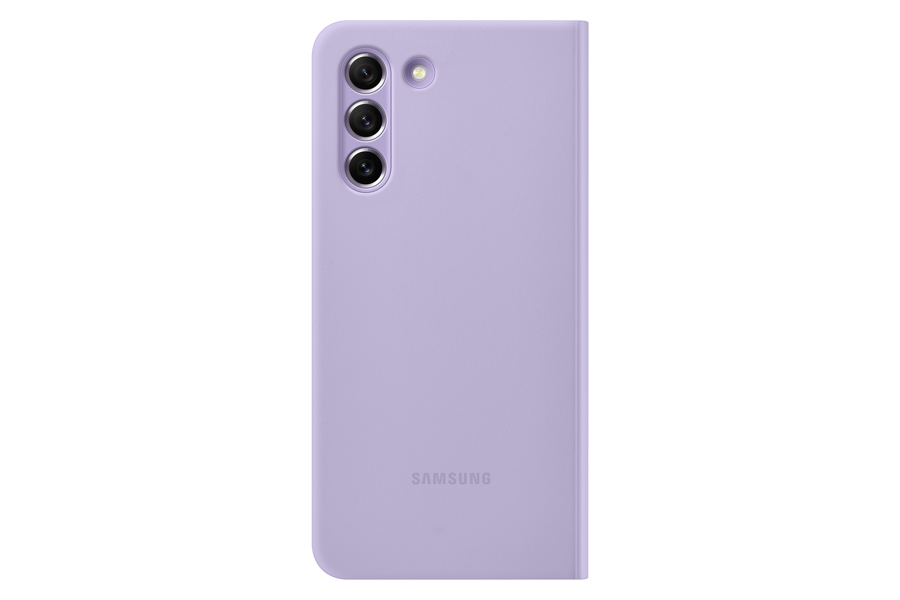 S21 Bookcover, View, Lavender Samsung, FE 5G, EF-ZG990 Clear Galaxy SAMSUNG
