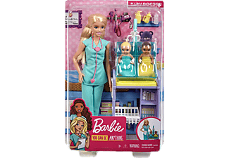 BARBIE Kinderärztin Puppe (blond) Spielset Mehrfarbig