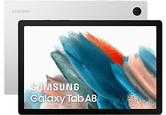 Tablet - Samsung Galaxy Tab A8, 64 GB eMMC, Plata, WiFi, 10.5" WUXGA, 4 GB RAM, Unisoc T618, Android 11