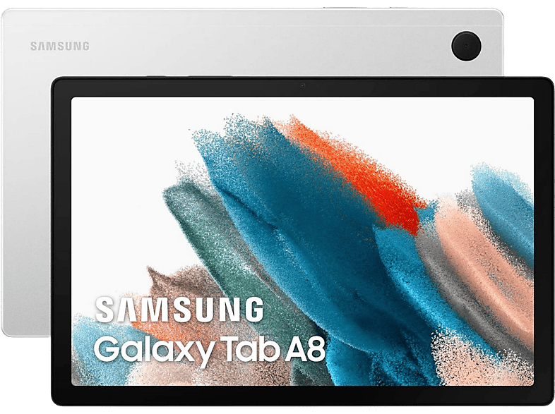 Tablet  Samsung Galaxy Tab A8, 64 GB eMMC, Plata, WiFi, 10.5 WUXGA, 4 GB  RAM, Unisoc T618, Android 11