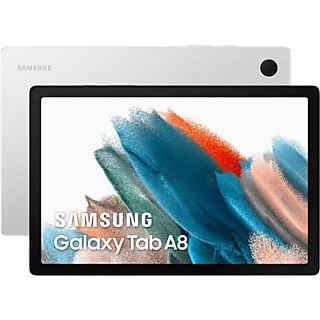 Tablet - Samsung Galaxy Tab A8, 64 GB eMMC, Plata, WiFi, 10.5" WUXGA, 4 GB RAM, Unisoc T618, Android 11
