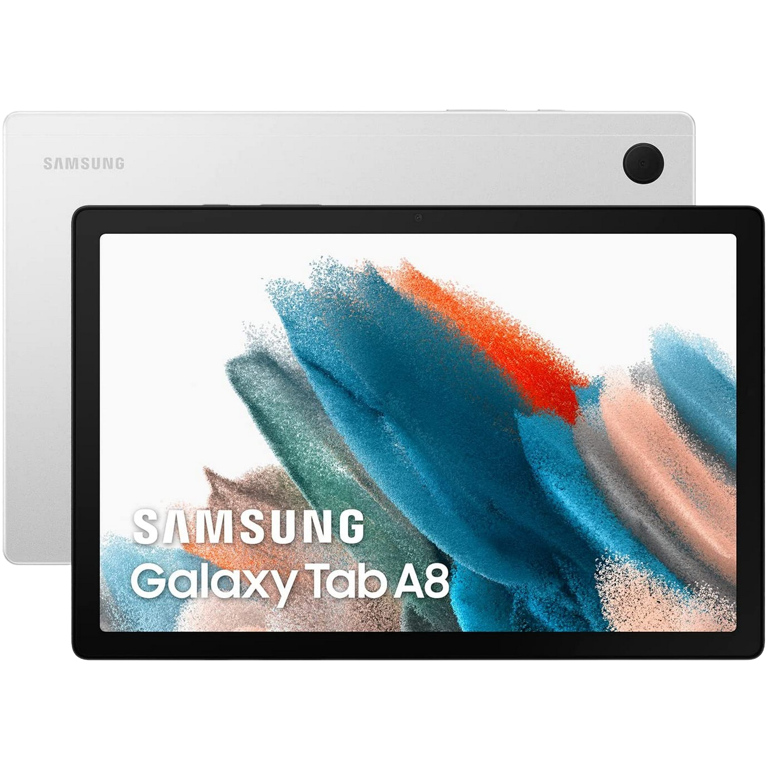 Tablet - Samsung Galaxy Tab A8, 32 GB eMMC, Plata, WiFi, 10.5" WUXGA, 3 GB RAM, Unisoc T618, Android 11