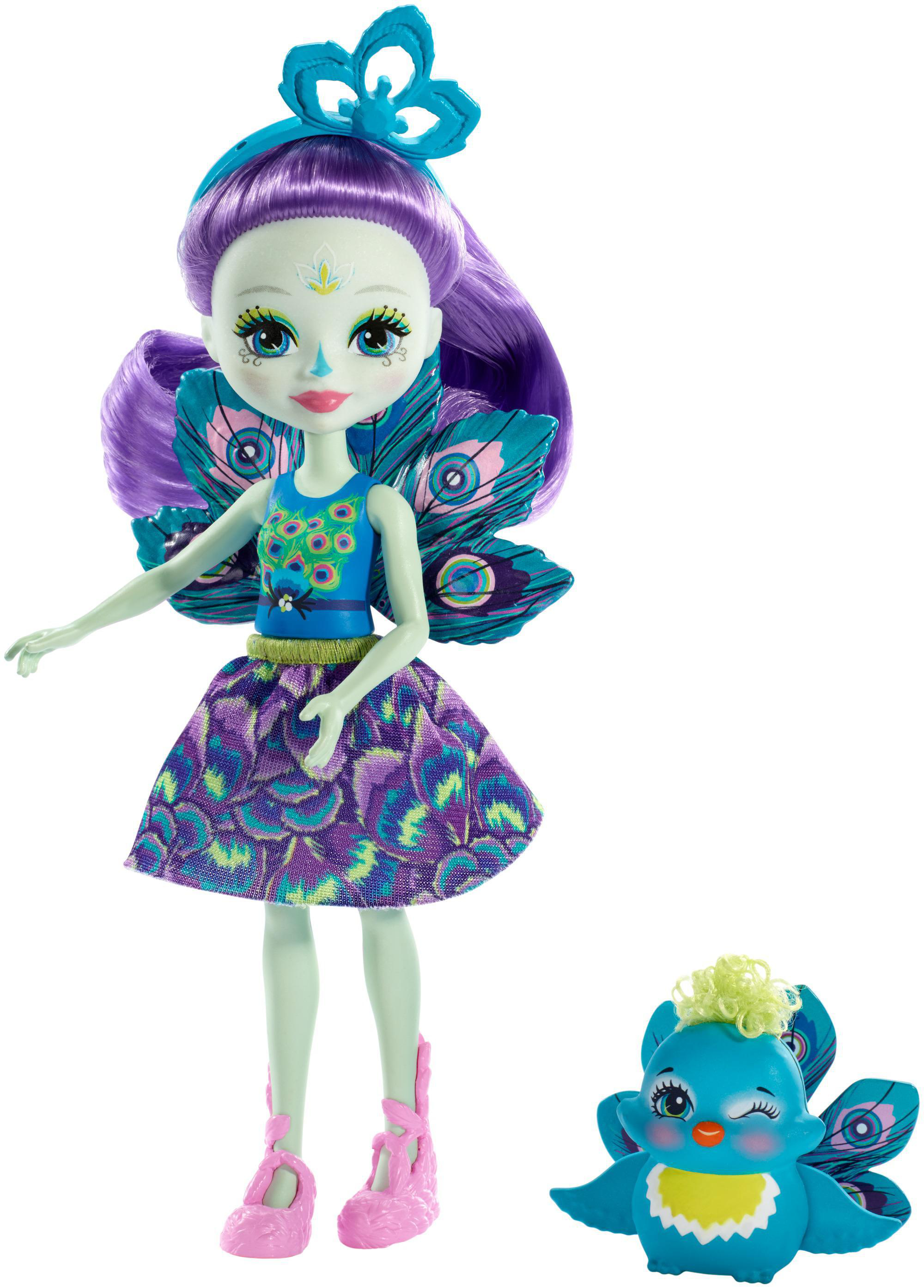 ENCHANTIMALS Patter Peacock Mehrfarbig & Spielzeugpuppe Flap