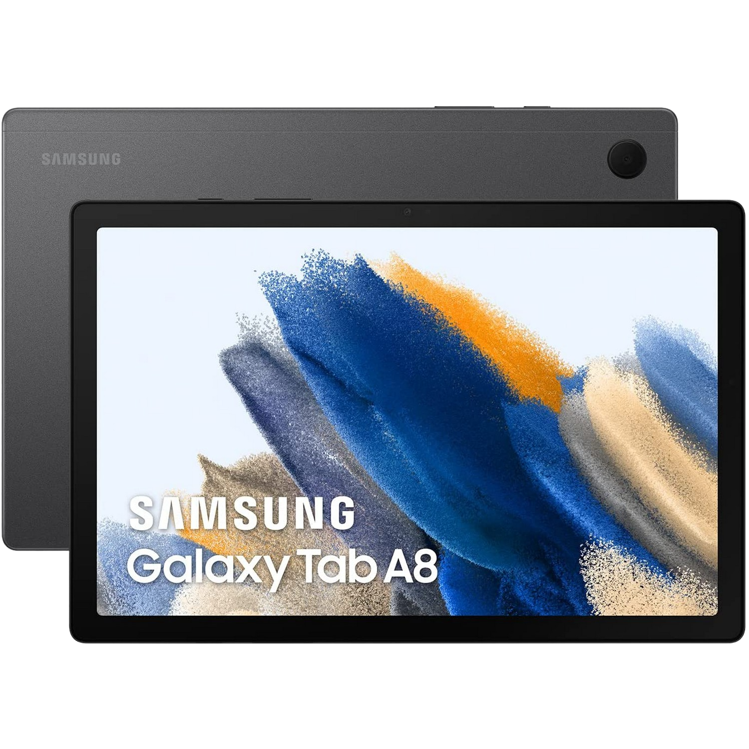 Tablet - Samsung Galaxy Tab A8, 128 GB eMMC, Gris Oscuro, WiFi, 10.5" WUXGA, 4 GB RAM, Unisoc T618, Android 11