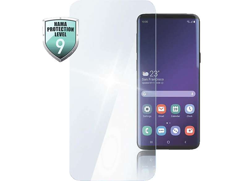 S21 (für Displayschutzglas Samsung Galaxy HAMA Premium 5G) Crystal Glass