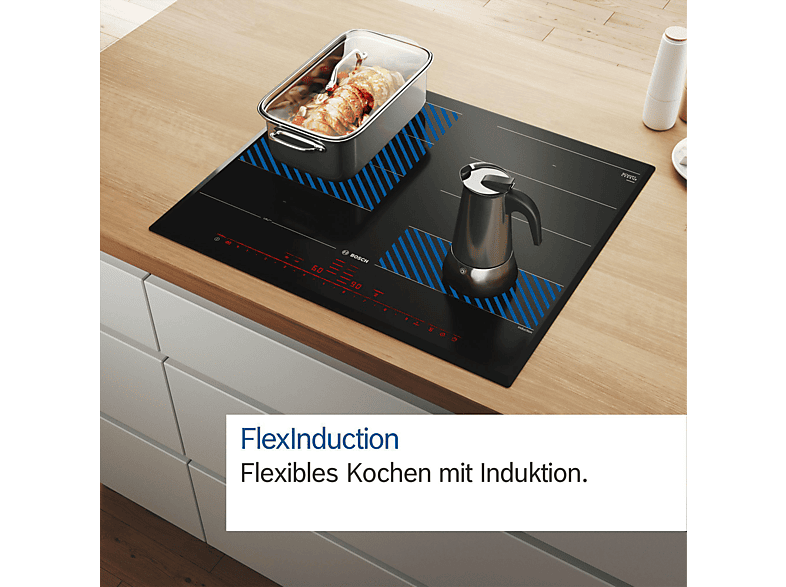 BOSCH PXY875DC1E Induktionskochfeld (816 mm breit, 4 Kochzonen)