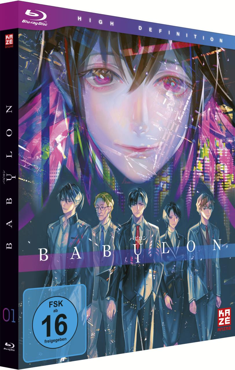 Babylon Anime Blu-ray Box-Set mit Charakterillustrationen auf dem Cover.
