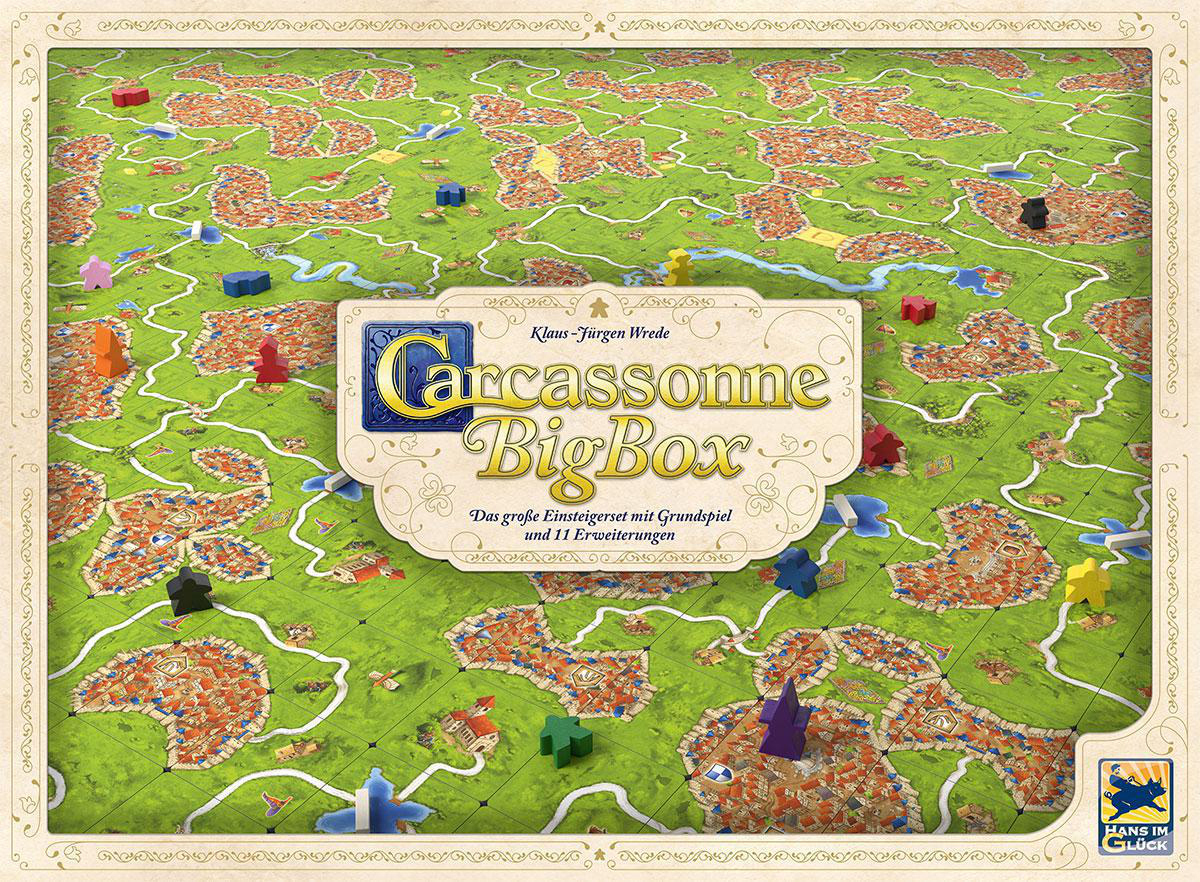 HANS IM (V3.0) GLÜCK BigBox Carcassonne Gesellschaftsspiel Mehrfarbig