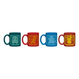 GB EYE LTD Pokémon : Kanto Partners - Mini Mug Set (4 x 150 ml) - Set de tasses (Multicolore)
