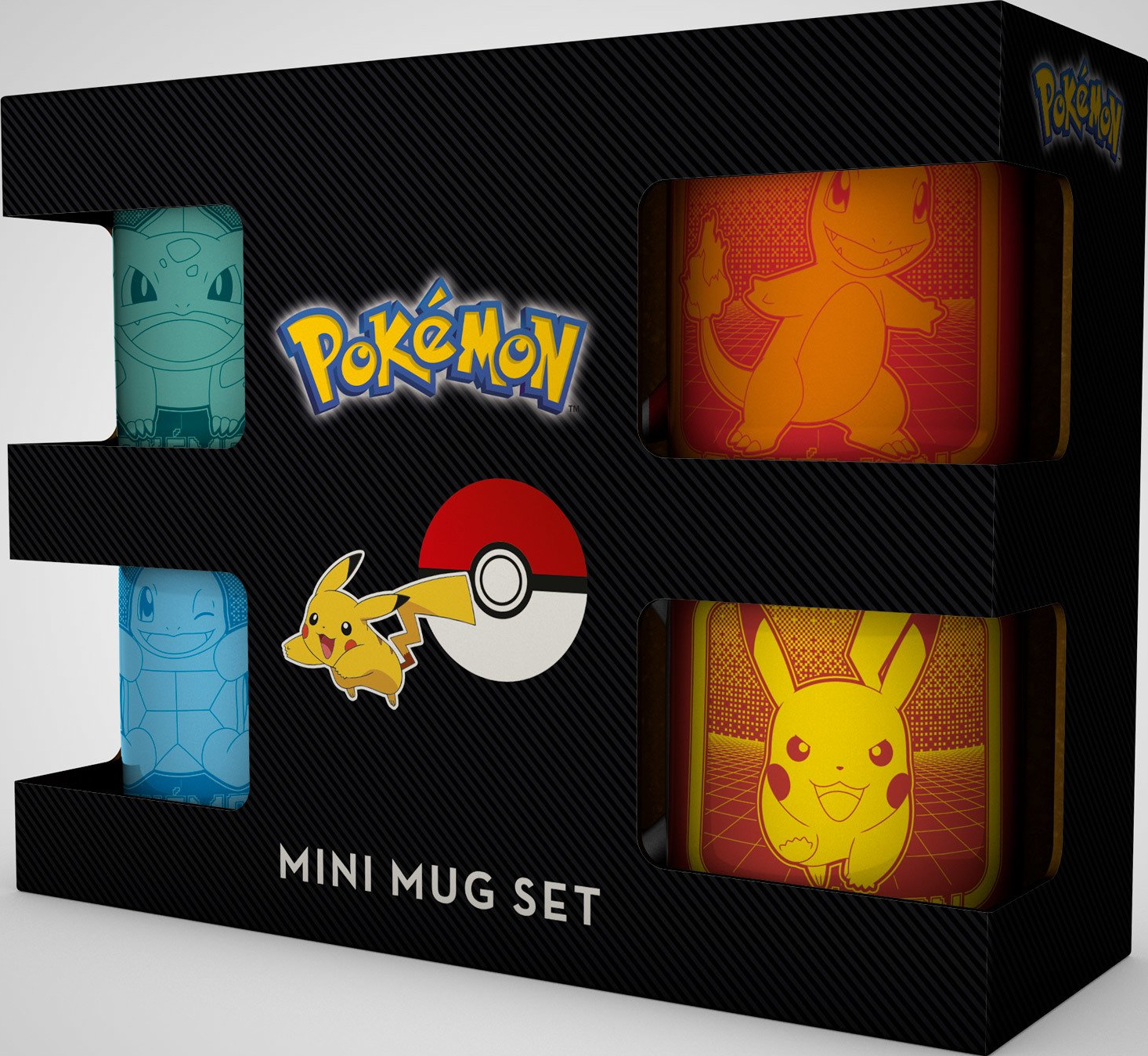 GB EYE LTD Pokémon : Kanto Partners - Mini Mug Set (4 x 150 ml) - Set de tasses (Multicolore)