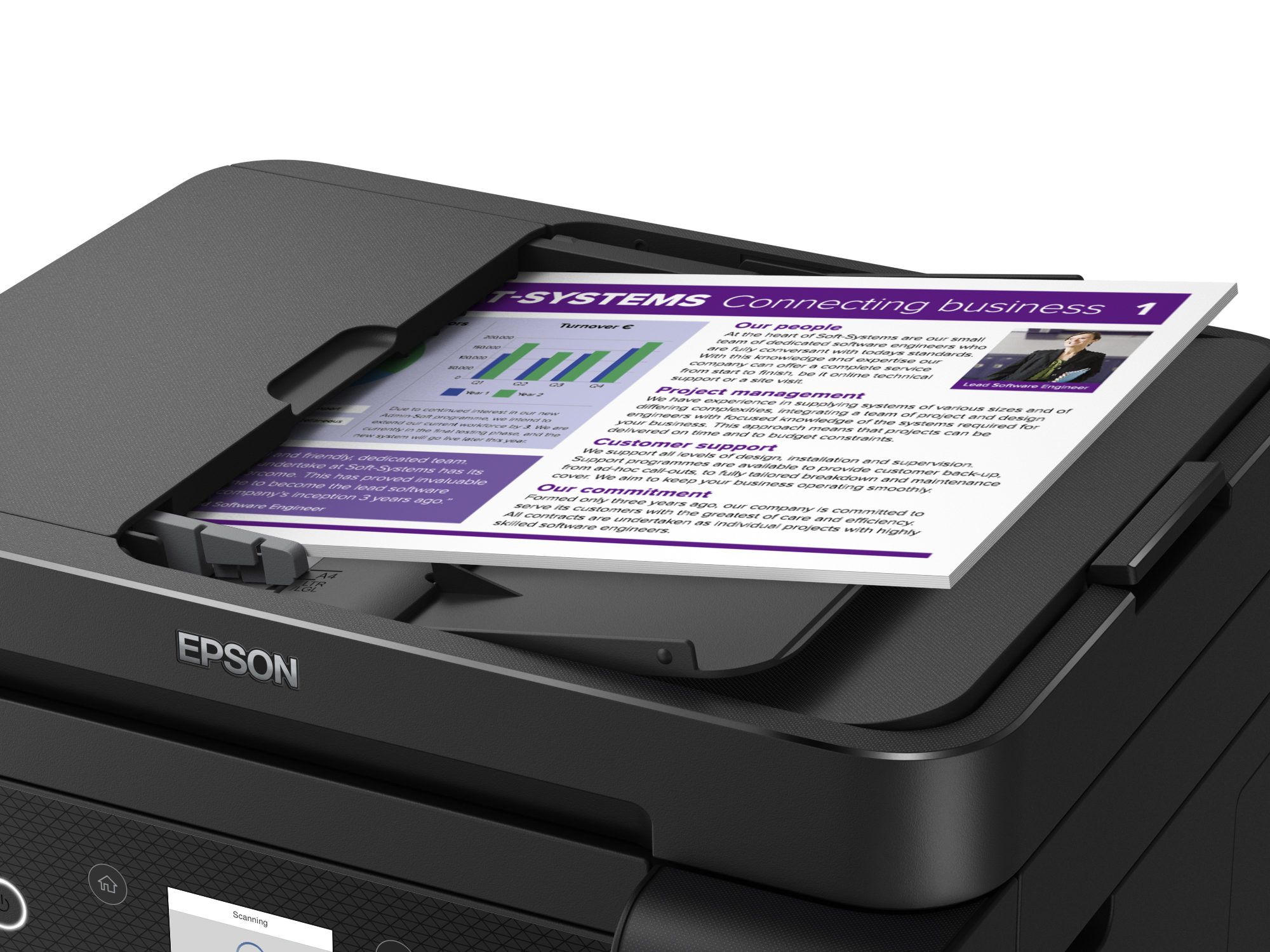 EPSON EcoTank L6270 Yazıcı Tarayıcı Fotokopi Wi-Fi Direct Tanklı Yazıcı Siyah